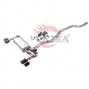 Système d'échappement Valvetronic Vortex SS304 pour BMW F22 218i 220i 2014-2024, silencieux de performance racing Catback, embouts en carbone quadruples - Product Image 3