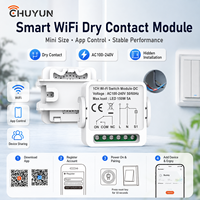 Module de commutation Wi-Fi intelligent pour système de maison connectée, 1 canal CC, relais vocal intelligent à commande unipolaire double