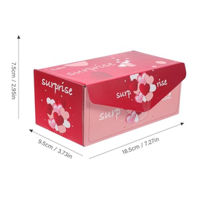 Caja de Regalo Sorpresa Plegable Ecológica de Fácil Montaje con Sobre Rojo para Cumpleaños, Navidad y Año Nuevo Chino - Product Image 4