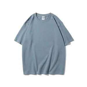 T-shirt Homme Streetwear Col Rond Manches Courtes en Coton Lourd 100% Pré-rétréci OEM avec Logo 3D en Relief – Coupe Oversize - Product Image 3