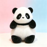Peluche Panda Rouge Série Lazy Personnalisée OEM ODM, Peluche Éléphant, Poupée Enfant, Figurine Pingouin en Peluche, Cadeau