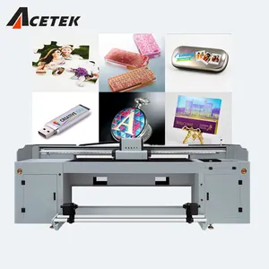 Acetek 2400dpi High Accuracy i3200U Head 1.8m 2m 3.2m Hybrid UV Flatbed Printers for Banner Vinyl Mesh PVC Board