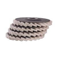 PMS 115mm feutre de laine disque à lamelles roue de polissage abrasive disque en acier inoxydable meuleuse d'angle métal verre polissage