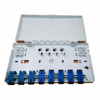 Indoor Wall Mounted Mini 8 Port FTTH Fiber Optic Wall Socket