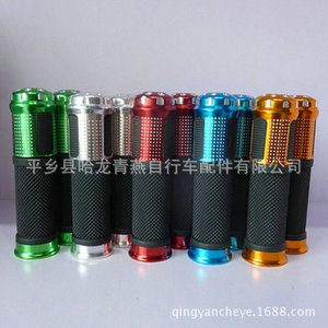 Poignées de guidon de vélo de montagne en alliage d'aluminium 22,2 mm antidérapantes normales imperméables avec décoration - Product Image 3