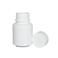 Flacon en plastique HDPE solide oral de 30ml pour comprimés de gélules avec bouchon à vis du fabricant de gros China Base