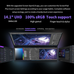 แล็ปท็อปเกมมิ่ง ROG Zephyrus16 DUO รุ่นมืออาชีพจาก Kingdom พร้อมหน้าจอคู่ แบตเตอรี่ความจุสูง 90wh แรม 16GB DDR5 ความจุ 1TB - Product Image 5