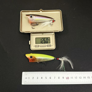 Señuelo de Pesca Popper <span class=keywords><strong>70F</strong></span> RIPPLE 70mm 12.6g, Señuelo Duro de Superficie para Lubina y Lucio, Lanzamiento Largo, Flotante, Proveedores de Pesca - Product Image 2