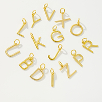 FUAMAY Pendentif Lettre Minuscule en Argent 925 B C D E F G H I J K L M N O P Q R S T U V W X Y Z avec Zircon pour Fabrication de Bijoux Breloques