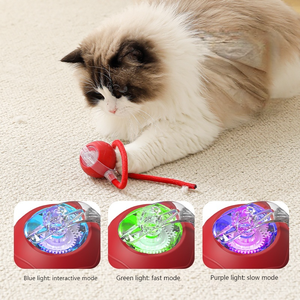 Mainan pelatihan interaktif, Mainan Catnip elektrik untuk bola kucing bergerak sendiri, mainan kucing cerdas bola berguling otomatis - Product Image 3