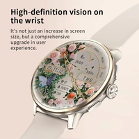 Nuevo Reloj Inteligente 2026 para Mujer, Pantalla AMOLED Redonda, Tarjeta SIM, 3+32GB RAM ROM, Videollamada 5G, Salud Femenina, Resistente al Agua