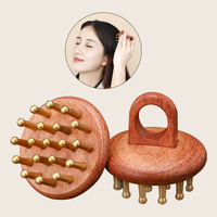 Produits de résolution de problèmes accessoires pour cheveux circulation sanguine produits de massage guasha grattoir pour le cuir chevelu gua sha tête masseur brosse