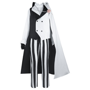 Costume de cosplay Bungo Stray Dogs pour homme avec cape, pantalon, gilet, haut, uniforme de jeu de rôle anime, printemps 2023, kit en polyester - Product Image 4