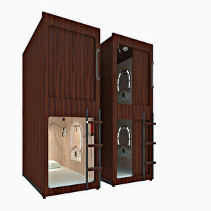 Caixa de madeira japão vagens dormir camas de beliche cama de hotel cápsula - Product Image 2