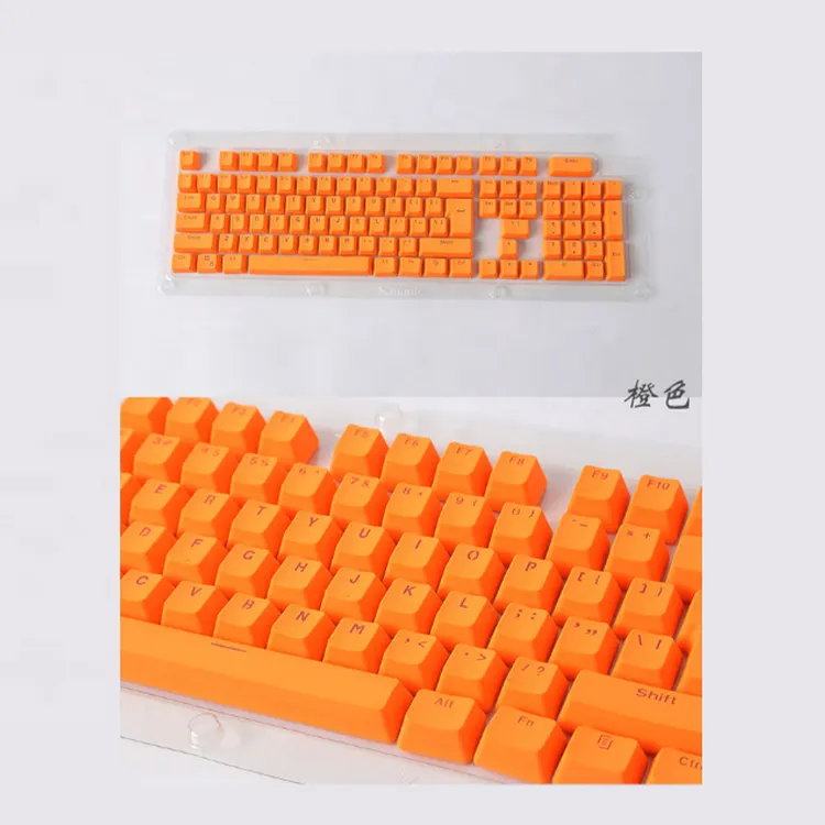 Factory Direct Price Ergonomics Colored Key Caps Keycaps Mechanical Keyboard 104pcs Keycaps