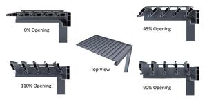 <span class=keywords><strong>Pergola</strong></span> motorisée rétractable en aluminium personnalisée, imperméable, avec toit à lames orientables <span class=keywords><strong>pour</strong></span> <span class=keywords><strong>jardin</strong></span>, pavillon, gazebo - Product Image 3