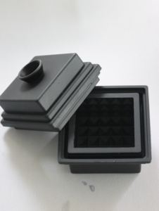 Vassoio per cubetti di ghiaccio a forma di rombo quadrato per fabbricatore di ghiaccio a forma di ghiaccio con grande Jumbo in cristallo trasparente - Product Image 4