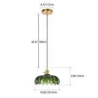 TSINYE Usine Vintage Restaurant Chambre Tête Unique Lampe Suspendue en Verre Lustre en Laiton Antique Suspension Industrielle