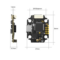 IFlight Borg 60R 4-en-1 ESC 60A 3-8S BLHeli_32 STM32G071 20x20mm Protection TVS anti-étincelles pour drone FPV de course et Cinelifter