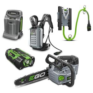 BEST SELLING 100% New Stock CSX3002+BAX1501 56V 300mm (12") 20m/s Brushless Chainsaw Kit + 56V 28Ah + Backpack Battery - Product Image 2