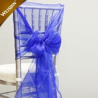 Chaise de Mariage Décoration de Noeud Chaises Arc Bande Ceinture Cravates Banquet Mariages 100pcs Haute Qualité Ceinture Organza Chaise Ceintures