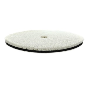 Tampon de coupe en laine à poils courts à crochet et boucle Tampon de polissage en laine d'entretien automobile <span class=keywords><strong>2</strong></span> "/<span class=keywords><strong>3</strong></span>"/4 "/5"/6 "/7" Nettoyage Cirage Polissage - Product Image 1