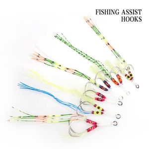 Prix bon marché nouveau hameçons jigging en acier au carbone double yeux danse jigging aide à la pêche hameçons pêche Jig grand crochet - Product Image 2