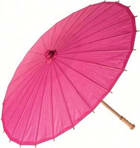 Sombrilla de Papel Sólido con Varillas de Bambú - para Bodas y Protección Solar Personal, Sombrilla de Boda - Product Image 2