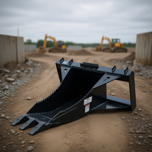 Cuchilla para Minicargadora de 50 Pulgadas con Enganche Rápido Universal, Dientes de Corte Curvos, Dientes de Desgarrador con Fondo Invertido - Product Image 2