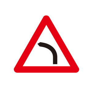 Señal de tráfico Road <span class=keywords><strong>Left</strong></span> <span class=keywords><strong>Turn</strong></span> Prompt Sign Placa de aluminio Señal reflectante; - Product Image 2