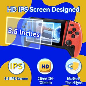 Console de jeu portable à deux joueurs Q21 avec fonction de liaison TV Écran couleur de 3.5 pouces 500 jeux Batterie de grande capacité 1200mAh - Product Image 4