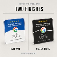 Carte de commentaires NFC en acrylique style dessous de verre pour bars et restaurants – Affichage de la rétroaction client et des réseaux sociaux