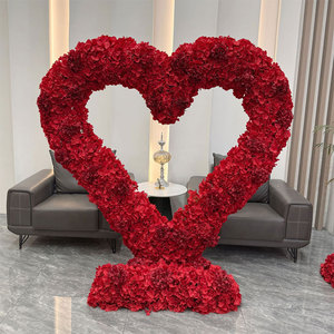 Decoración de Escenario con Soporte de Flores Desmontable en Forma de Corazón de Hierro para Propuesta de Matrimonio y Ceremonia Floral - Product Image 6