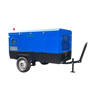 55Kw 7.5bar oilless điện di động DIESEL Máy nén khí cho giàn khoan