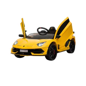 Licensed cool kids luxury cars lamborghini kids electric car two seater children electric cars toys