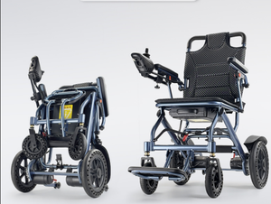 Silla de Ruedas Eléctrica Plegable de Alta Resistencia LH03D-12B 6AH para Rehabilitación, Larga Vida Útil, Motor sin Escobillas - Product Image 5