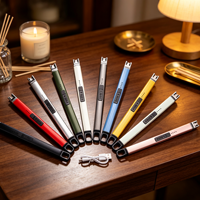 Briquet à arc sans flamme rechargeable par USB, allumage plasma coupe-vent, charge Type C, col flexible long, OEM et logo personnalisé disponibles