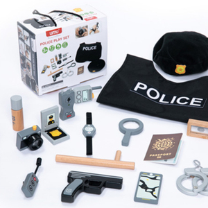 <span class=keywords><strong>Disfraz</strong></span> de Halloween para niños, juguete de simulación para bebés, estación de policía, vestido de madera, regalos de navidad - Product Image 1