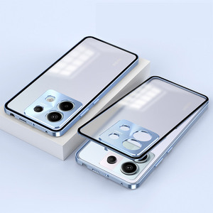 Funda Magnética Transparente de Acrílico Mate para Teléfono Móvil, Diseño Empresarial, Antigolpes, para <span class=keywords><strong>Redmi</strong></span> Note 13 Pro Plus, Metálica y Elástica - Product Image 1