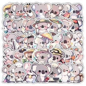 Autocollants adhésifs <span class=keywords><strong>Koala</strong></span> Cartoon Graffiti, style nordique, petits autocollants décoratifs animaux - Product Image 6