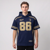 Sweat-shirts à capuche vintage de baseball avec poche kangourou en polaire extensible 310 GSM pour les sports d'équipe