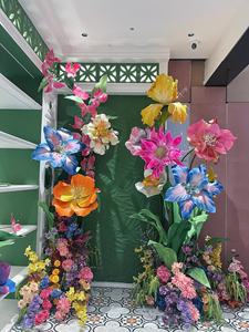 Soporte alto impermeable para flores, decoración interior y exterior, flores artificiales gigantes, papel hecho a mano, boda nacarada, graduación - Product Image 3