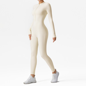 Nuova <span class=keywords><strong>tuta</strong></span> da Yoga Cross-Body Cross-Border a maniche lunghe da donna, Sexy Open-Back, Slim-Fit e <span class=keywords><strong>tuta</strong></span> sportiva aderente - Product Image 3