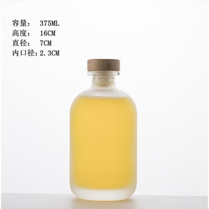 Özel Logo Sıcak Baskı 100ml 250ml 375ml 500ml Boş Reed Difüzör Cam Şişe Aroma Parfüm Oda Kokusu Mantar Kapaklı Ambalaj - Product Image 4