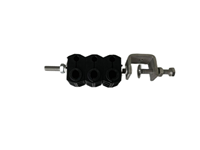 Tuoka 27150086 Abrazadera de Alimentación para Cable Óptico Coaxial de 15-17mm, Segura para 2-6 Cables de Alimentación de Fibra, Material PP, Acero Inoxidable 304