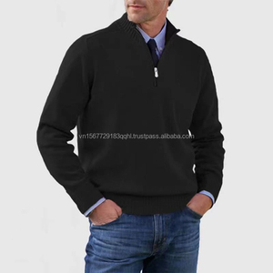 เสื้อสเวตเตอร์ไหมพรมผู้ชายไซส์ใหญ่ รุ่น Advanced Sense ลดราคาพิเศษสำหรับฤดูใบไม้ร่วงและฤดูหนาว พร้อมซิป ให้ความอบอุ่น เหมาะสำหรับใส่เป็นเสื้อตัวใน - Product Image 4
