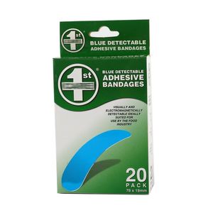 Plâtre bleu <span class=keywords><strong>de</strong></span> blessure <span class=keywords><strong>de</strong></span> dispositifs médicaux <span class=keywords><strong>de</strong></span> pansement bleu avec des pansements <span class=keywords><strong>de</strong></span> doigt imperméables <span class=keywords><strong>de</strong></span> détective en métal - Product Image 2