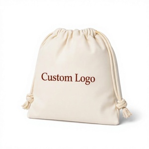 Custom Logo Canvas <b>Drawstring</b> <b>Bag</b> Reusable Eco-Friendly High Quality Pouch for Promotional Gifts - Product Image 3