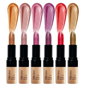 Mirsist Rouge à lèvres hydratant, waterproof, brillant, longue tenue, texture métallique, tube carré doré, best-seller - Product Image 5