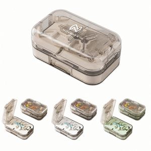 Coupe-pilules portable et réglable pour petites pilules, avec boîte de rangement – Meilleure vente - Product Image 1